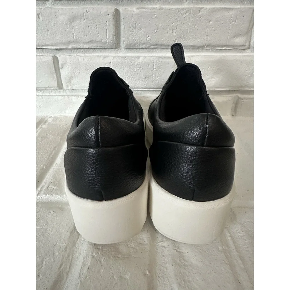 Clarks Collection Sneakers Shoes‎ 7.5 Layton Rae Black Leather Casual Read